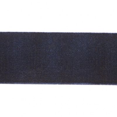 Лента бархатная нейлон, шир.25 мм, (упак. 45,7м), цв.180-т.синий - купить в Новом Уренгое. Цена: 800.84 руб.