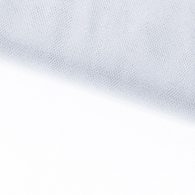 Трикотажное полотно Тюль Кристалл, 100% полиэфир, 16-01/белый, 15гр/м2, шир.160см. - купить в Новом Уренгое. Цена 129.70 руб.
