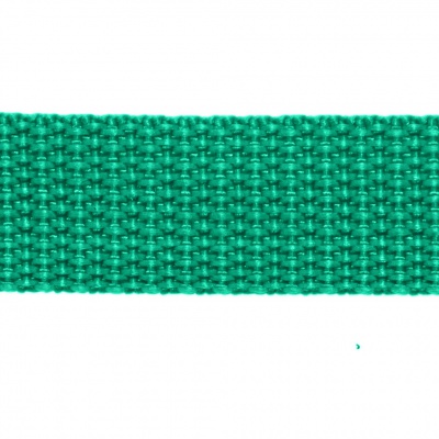 Стропа текстильная, шир. 25 мм (в нам. 50+/-1 ярд), цвет яр.зелёный - купить в Новом Уренгое. Цена: 397.52 руб.