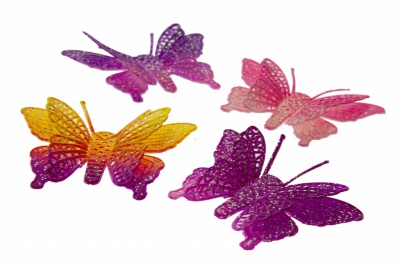 Бабочка декоративная пластиковая #12 - купить в Новом Уренгое. Цена: 7.16 руб.