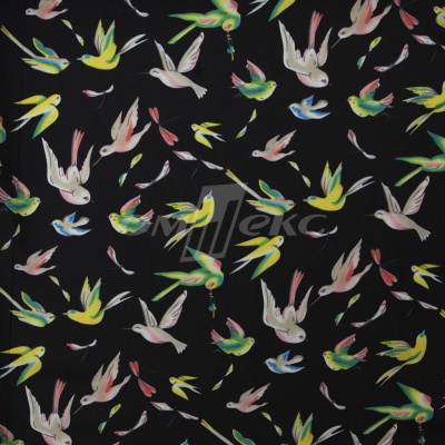 Плательная ткань "Софи" 22.1, 75 гр/м2, шир.150 см, принт птицы - купить в Новом Уренгое. Цена 243.96 руб.