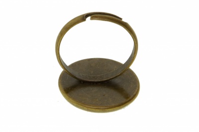 Заготовка для рукоделия металлическая фигурная для кольца 15мм - купить в Новом Уренгое. Цена: 7.44 руб.