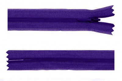 Молния потайная Т3 866, 50 см, капрон, цвет фиолетовый - купить в Новом Уренгое. Цена: 8.62 руб.