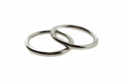 Кольцо металлическое d-32 мм, цв.-никель - купить в Новом Уренгое. Цена: 3.54 руб.
