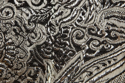 Ткань костюмная жаккард №11, 140 гр/м2, шир.150см, цвет тем.серебро - купить в Новом Уренгое. Цена 383.29 руб.