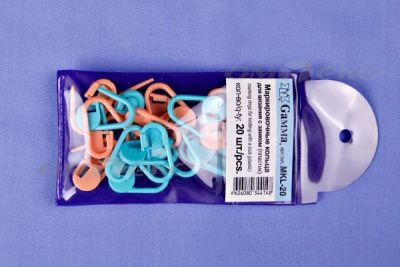 Кольцо маркировочное пластик МКL-12, 30 мм для вязания (12 шт) - купить в Новом Уренгое. Цена: 119.89 руб.