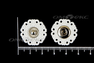 Кнопки пришивные №6 S20мм пластиковые белые - купить в Новом Уренгое. Цена: 9.88 руб.