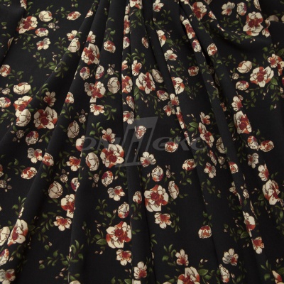 Плательная ткань "Фламенко" 3.1, 80 гр/м2, шир.150 см, принт растительный - купить в Новом Уренгое. Цена 239.03 руб.