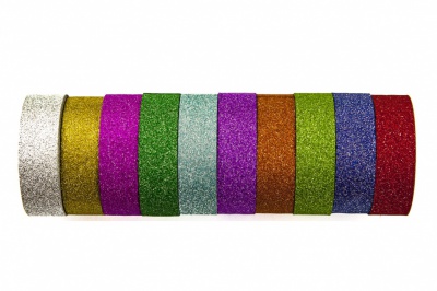 Тейп лента для оформления и флористики (уп.5+/-0,2 м)-цветная - купить в Новом Уренгое. Цена: 9.48 руб.
