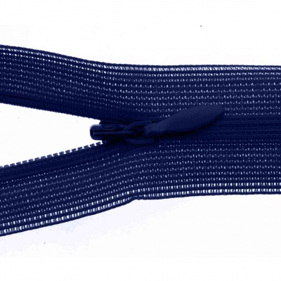 Молния потайная Т3 919, 60 см, капрон, цвет т.синий - купить в Новом Уренгое. Цена: 10.13 руб.