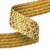 Тесьма с пайетками D16, шир. 35 мм/уп. 25+/-1 м, цвет золото - купить в Новом Уренгое. Цена: 1 281.60 руб.
