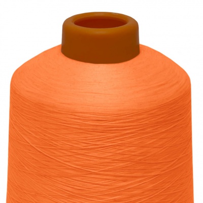 Нитки текстурированные некручёные 457, намот. 15 000 м, цвет оранжевый - купить в Новом Уренгое. Цена: 204.10 руб.