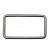 Рамка металлическая прямоугольная, 40 х 15 мм- тём.никель - купить в Новом Уренгое. Цена: 4.60 руб.