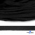 Шнур плетеный d-8 мм плоский, 70% хлопок 30% полиэстер, уп.85+/-1 м, цв.- чёрный - купить в Новом Уренгое. Цена: 735 руб.