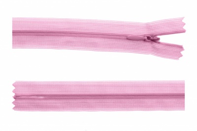 Молния потайная Т3 513, 60 см, капрон, цвет св.розовый - купить в Новом Уренгое. Цена: 10.13 руб.