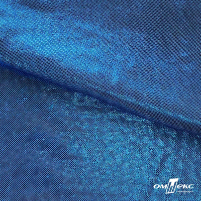 Трикотажное полотно голограмма, шир.140 см, #602 -голубой/голубой - купить в Новом Уренгое. Цена 385.88 руб.