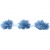 Тесьма плетеная "Рюш", упак. 9,14 м, цвет голубой - купить в Новом Уренгое. Цена: 45.87 руб.